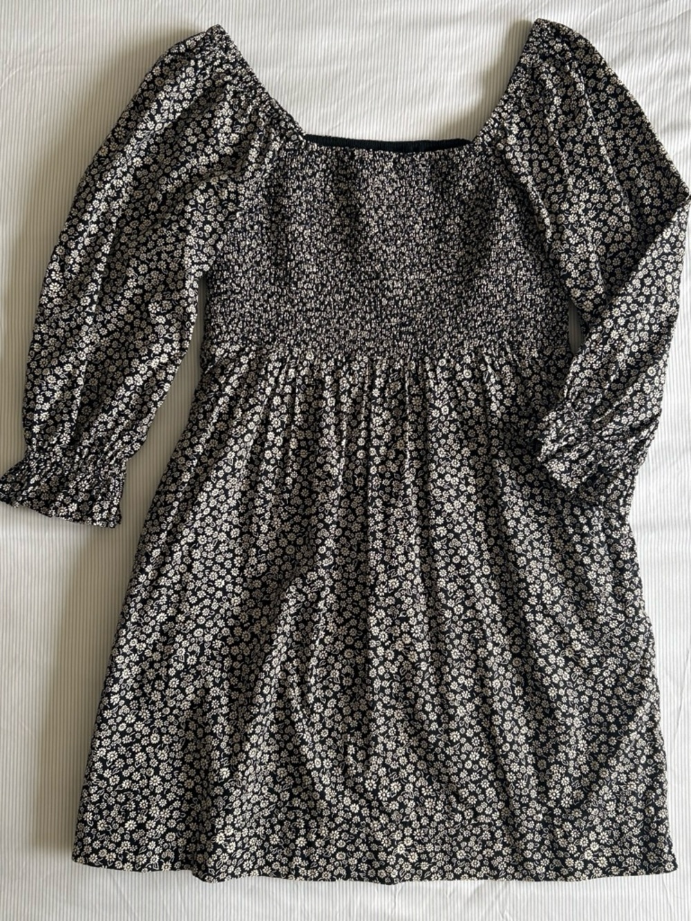 100% Cotton Ditsy Floral Smocked Dress